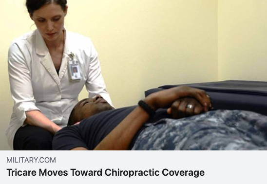 military, chiropractic coverage, support troops